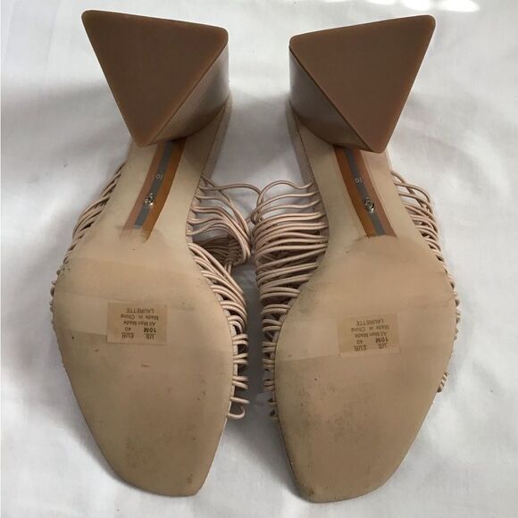 Sam Edelman Tan Laurette Block-Heel Sandals Size 10 - Picture 4 of 9